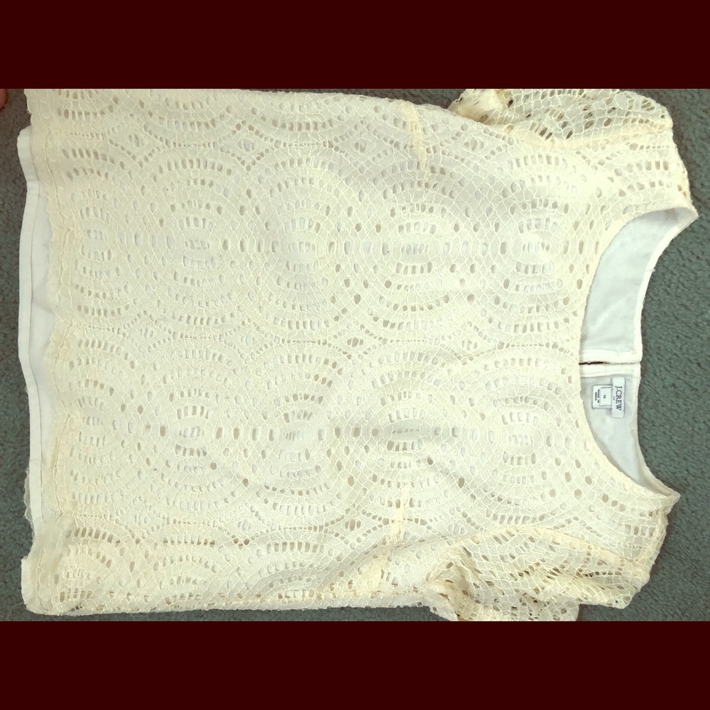 Lace j crew shirt